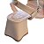 Sandália Feminina Salto Bloco Lisa Offline Off White - Imagem 5