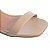Sandália Feminina Salto Bloco Lisa Offline Off White - Imagem 4