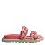 Rasteira Feminina Flatform Trançada Offline Rosa - Imagem 1