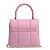 Bolsa Feminina Tiracolo Audrey Couro SS23 Schutz Rosa - Imagem 4
