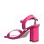 Sandália Feminina Salto Detalhe Offline Pink Neon - Imagem 3