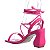 Sandália Feminina Gladiadora Detalhe Salto Offline Pink - Imagem 3