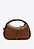 Bolsa Feminina Pequena Aplicações Couro SS23 Schutz Marrom - Imagem 1