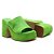 Tamanco Feminino Nobuck  Plataforma Capodarte Verde - Imagem 6
