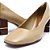Scarpin Feminino Couro Salto Detalhe Capodarte Bege - Imagem 7