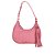 Bolsa Feminina Pequena Meia Lua Prisma Luiza Barcelos Rosa Claro - Imagem 1