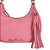 Bolsa Feminina Pequena Meia Lua Prisma Luiza Barcelos Rosa Claro - Imagem 2