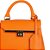Bolsa Feminino Pequena Estruturada Prisma Luiza Barcelos Laranja - Imagem 3