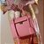 Bolsa Feminino Pequena Estruturada Prisma Luiza Barcelos Rosa Claro - Imagem 5