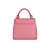 Bolsa Feminino Pequena Estruturada Prisma Luiza Barcelos Rosa Claro - Imagem 3