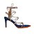 Sandália Feminina Tassel Gladiadoras Prisma Luiza Barcelos Azul Indigo - Imagem 1