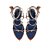 Sandália Feminina Tassel Gladiadoras Prisma Luiza Barcelos Azul Indigo - Imagem 4
