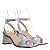 Sandália Feminina Francine Paris Specchio Brand Prata - Imagem 2
