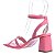 Sandália Feminina Francine Paris Specchio Brand Rosa - Imagem 3