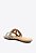 Sandália Feminina Rasteira Slide Pedraria SS23 Schutz Bege - Imagem 3