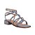 Sandália Feminina Rasteira Boho Prisma Luiza Barcelos Azul Indigo - Imagem 1
