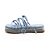 Sandália Feminina Flatform Strass Slide Capodarte Azul Chiaro - Imagem 4