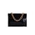 Bolsa Feminina Mini Barbicacho Croco Prisma Luiza Barcelos Preta - Imagem 3