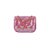 Bolsa Feminina Mini Paetê Logo Prisma Luiza Barcelos Rosa - Imagem 3