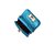 Bolsa Feminina Mini Shoulder Metalizada Prisma Luiza Barcelos Azul - Imagem 4