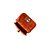 Bolsa Feminina Mini Shoulder Metalizada Prisma Luiza Barcelos Laranja - Imagem 4