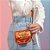 Bolsa Feminina Mini Shoulder Metalizada Prisma Luiza Barcelos Laranja - Imagem 6