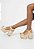 Sandália Feminina Meia Pata Linho SS23 Schutz Dourada - Imagem 5