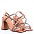 Sandália Feminina Tiras Cravejadas Holografica Prisma Luiza Barcelos Rose - Imagem 2