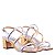 Sandália Feminina Leila Back In Stock Specchio Brand Dourada - Imagem 2