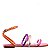 Rasteira Feminina Mara Back In Stock Specchio Brand Laranja - Imagem 1