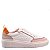 Tênis Feminino Samara Back In Stock Specchio Brand Branco/Laranja - Imagem 1
