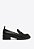 Mocassim Feminino Salto Médio Couro Clássico Schutz Preto - Imagem 1