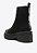 Bota Feminina Knit Zíper Tratorada Bico Couro Schutz Preta - Imagem 2