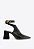 Scarpin Feminino Aberto Bico Fino Salto Geométrico Schutz Preto - Imagem 1