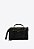Bolsa Feminina Média Alça Tiracolo Textura Chevron Schutz Preta - Imagem 1