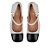 Scarpin Feminino Salto Bloco Bico Preto Luiza Barcelos Off White - Imagem 4