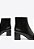 Bota Feminina Cano Baixo Ziper Lateral Bico Redondo Schutz Preto - Imagem 5