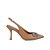 Scarpin Feminino Aberto Bico Fino Laço Cristal Luiza Barcelos Cappuccino - Imagem 1