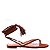 Sandália Feminina Rasteira Tassel Prisma Luiza Barcelos Camel - Imagem 1