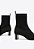 Bota Feminina Cano Médio Knit Bico Fino Schutz Preto - Imagem 4