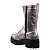 Bota Feminina Lully Tratorada Elástico Like A Shine Specchio Brand Chumbo - Imagem 3