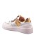 Tênis Feminino Isadora Metal Dourado Like A Shine Specchio Brand Branco - Imagem 2