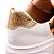 Tênis Feminino Isadora Metal Dourado Like A Shine Specchio Brand Branco - Imagem 4