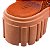 Sandália Feminina Marcela Fivela Hotfix Like A Shine Specchio Brand Camel - Imagem 5