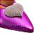 Sandália Feminina Penélope Coração Metal Like A Shine Specchio Brand Rosa - Imagem 4