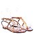 Rasteira Feminina Alice Tiras Metal Color Like A Shine Specchio Brand Bronze - Imagem 3