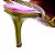 Scarpin Feminino Allana Salto Fino Coração Metal Like A Shine Specchio Brand Verde - Imagem 5