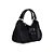 Bolsa Feminina Pequena Tote Tiracolo Fecho Fivela Luiza Barcelos Preto - Imagem 2