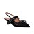 Scarpin Feminino Bico Fino Salto Fivelas Art Luiza Barcelos Preto - Imagem 2