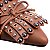 Sapatilha Feminina Slingback Franjas Tachas Luiza Barcelos Nude - Imagem 4